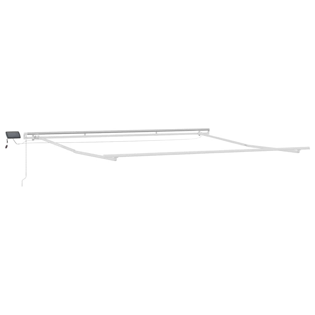 Vidaxl zijde frame met led-striplichten wit 400 × 350 cm aluminium