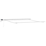Vidaxl zijde frame met led-striplichten wit 400 × 350 cm aluminium