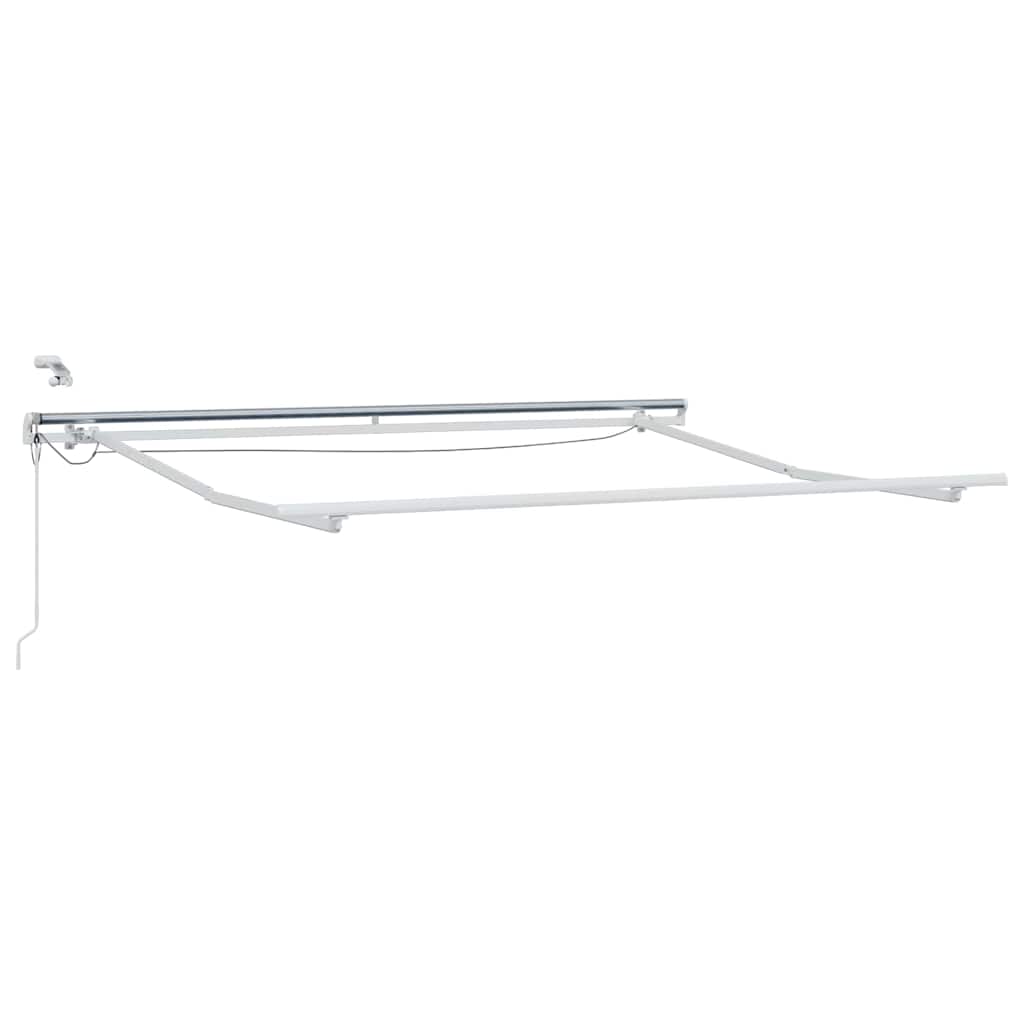 Vidaxl zijde frame met led-striplichten wit 350 x 250 cm aluminium