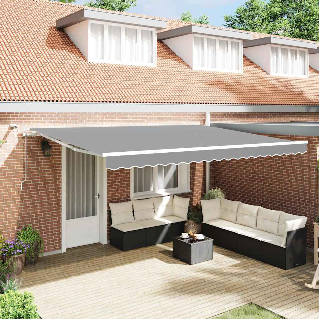 Vidaxl zijde frame met led-striplichten wit 400 × 300 cm aluminium