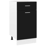 Vidaxl onderkast met lade lyon 40x46x81,5 cm bewerkt hout zwart
