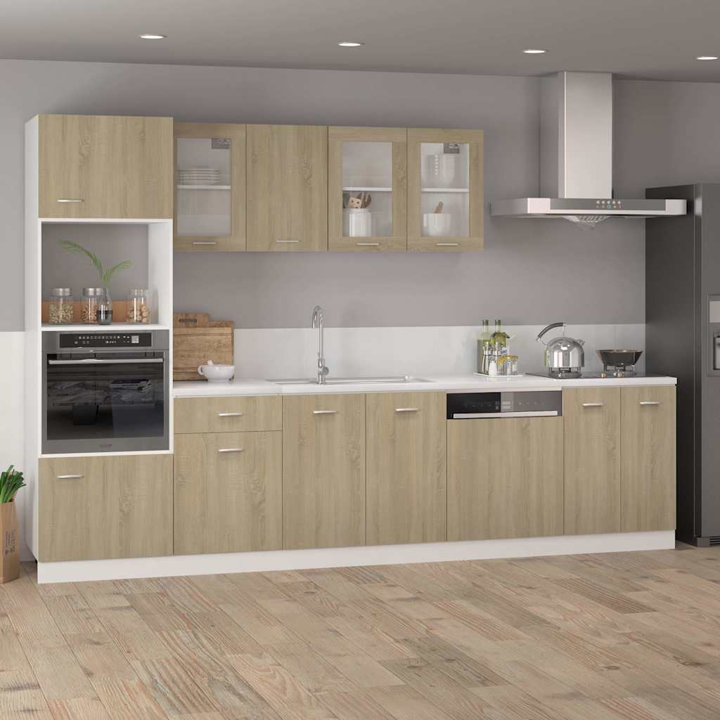 Vidaxl onderkast met lade lyon 50x46x81,5 cm sonoma eikenkleur
