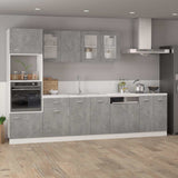 Vidaxl onderkast met lade lyon 50x46x81,5 cm bewerkt hout betongrijs