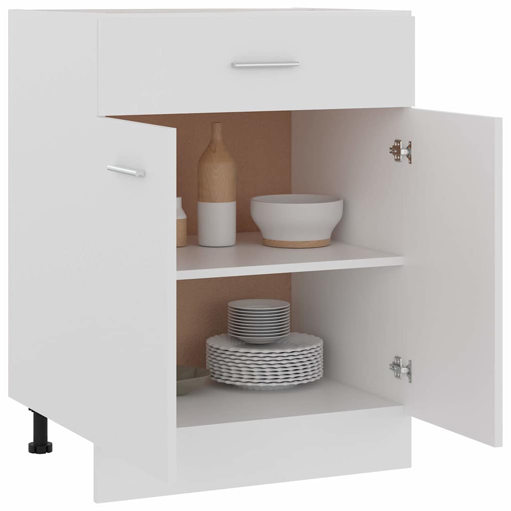 Vidaxl onderkast met lade lyon 60x46x81,5 cm bewerkt hout wit