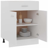 Vidaxl onderkast met lade lyon 60x46x81,5 cm bewerkt hout wit