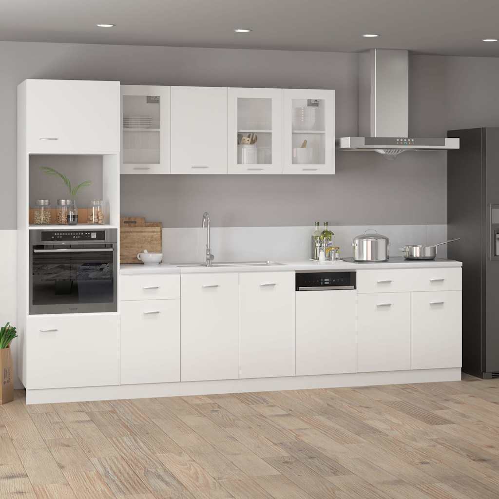 Vidaxl onderkast met lade lyon 80x46x81,5 cm bewerkt hout wit
