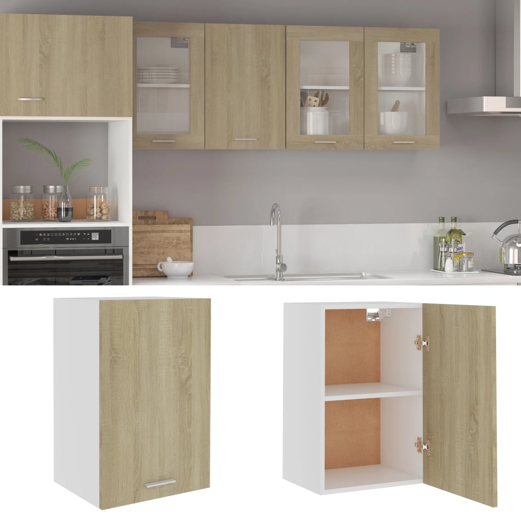 Vidaxl bovenkast lyon 39,5x31x60 cm bewerkt hout sonoma eikenkleurig