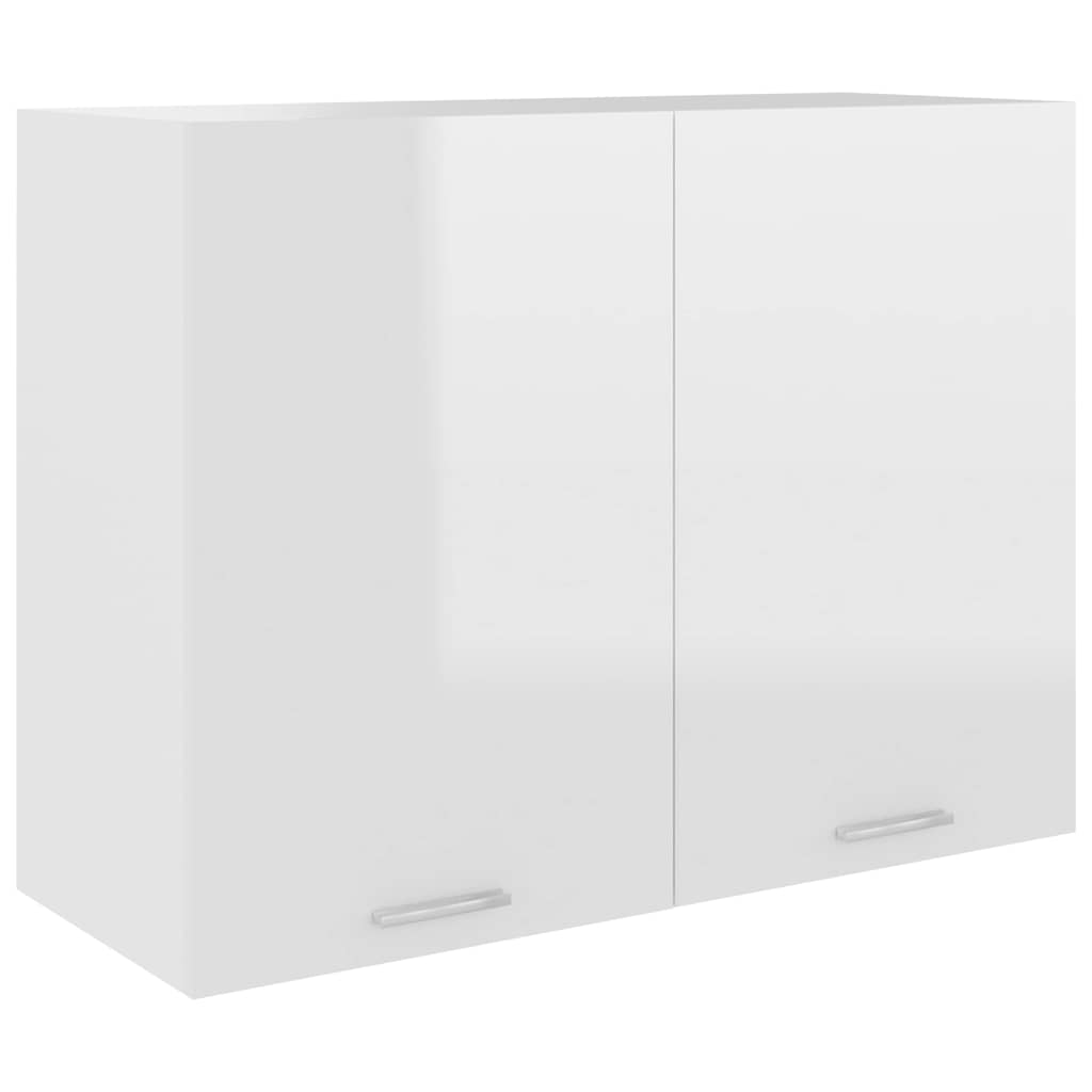 Vidaxl bovenkast lyon 80x31x60 cm bewerkt hout hoogglans wit