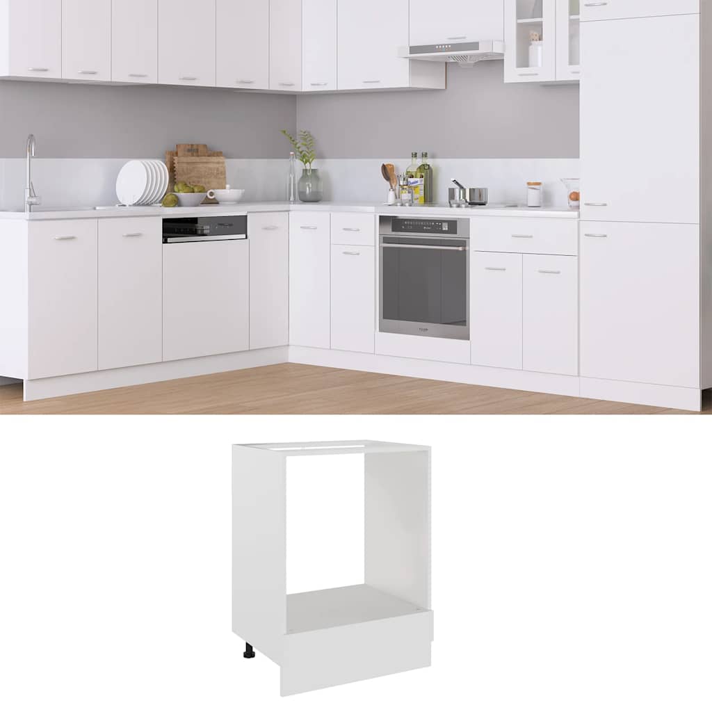 Vidaxl ovenkast lyon 60x46x81,5 cm bewerkt hout wit