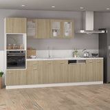 Vidaxl bovenkast lyon 40x31x60 cm bewerkt hout sonoma eikenkleurig