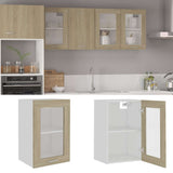 Vidaxl bovenkast lyon 40x31x60 cm bewerkt hout sonoma eikenkleurig