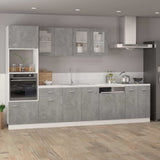 Vidaxl bovenkast lyon 40x31x60 cm bewerkt hout betongrijs