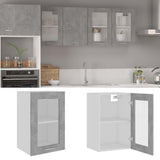 Vidaxl bovenkast lyon 40x31x60 cm bewerkt hout betongrijs