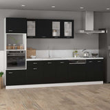Vidaxl bovenkast lyon 80x31x60 cm bewerkt hout zwart