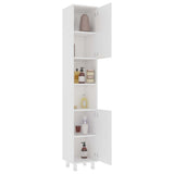 Vidaxl badkamerkast 30x30x179 cm spaanplaat wit