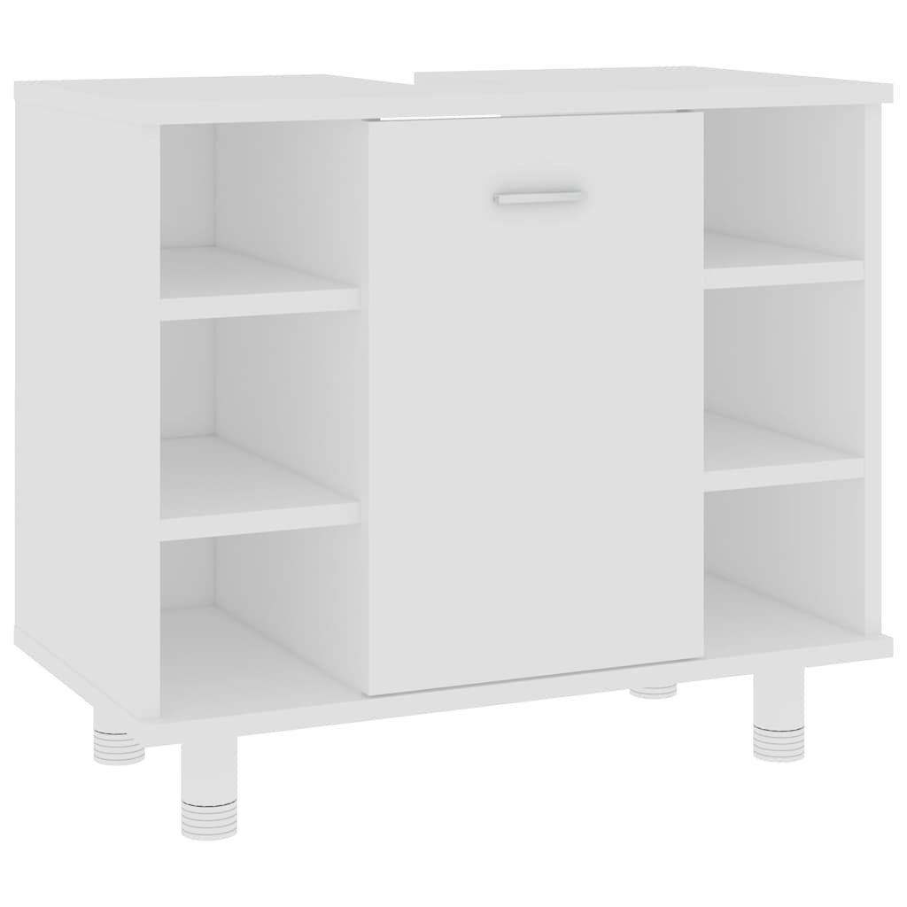 Vidaxl badkamerkast 60x32x53,5 cm bewerkt hout wit
