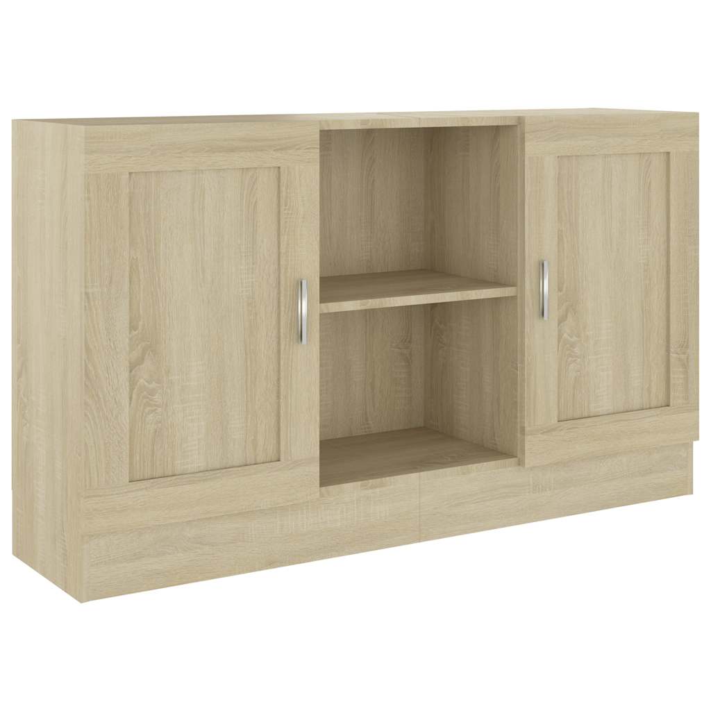 Vidaxl dressoir 120x30,5x70 cm bewerkt hout sonoma eikenkleurig