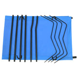 Vidaxl campingbed 180x60x19 cm oxford stof en staal blauw