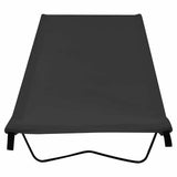 Vidaxl campingbed 180x60x19 cm oxford stof en staal zwart