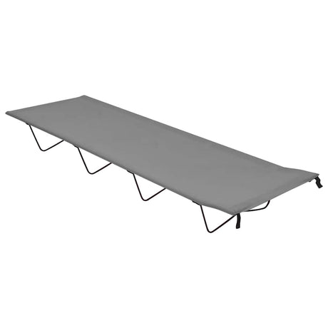 Vidaxl campingbed 180x60x19 cm oxford stof en staal grijs