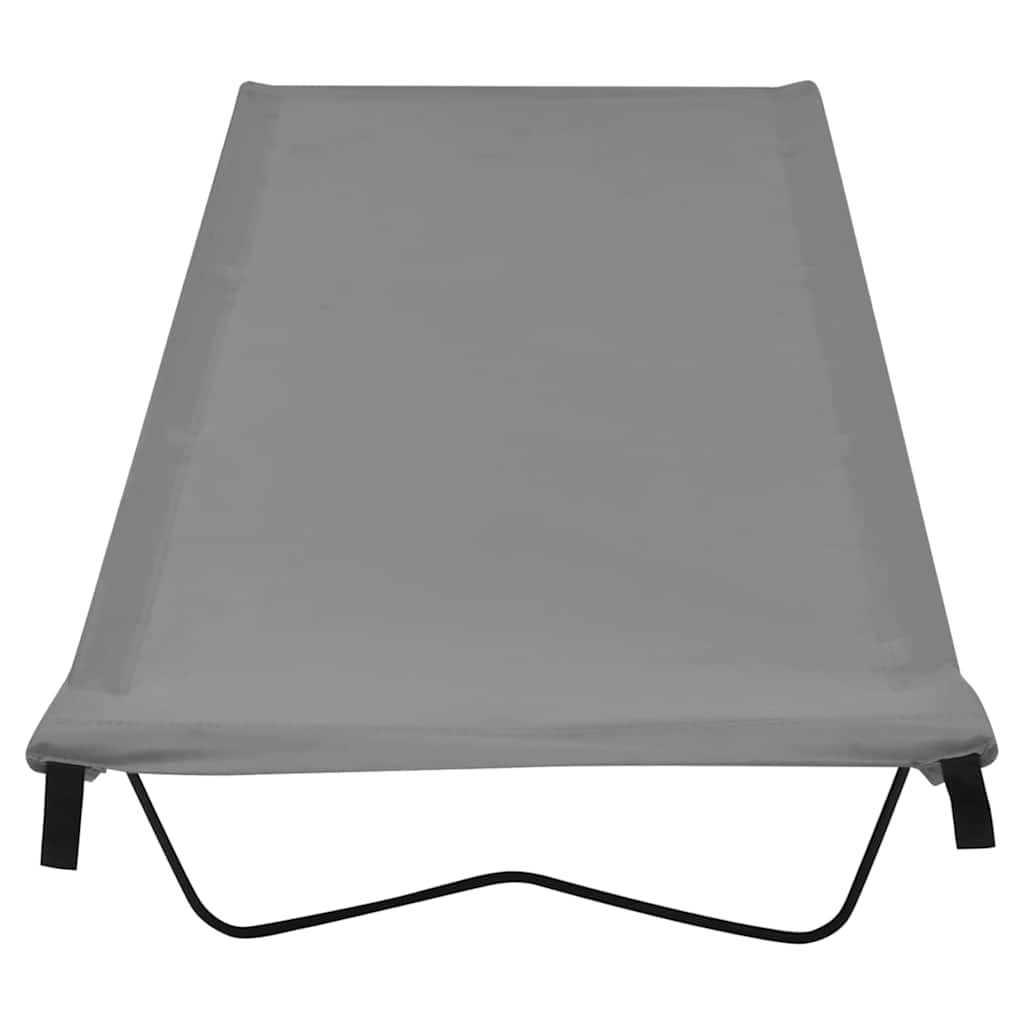 Vidaxl campingbed 180x60x19 cm oxford stof en staal grijs