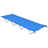 Vidaxl Camp Beds 2 ST 180x60x19 CM Oxford Fabric and Steel Blue