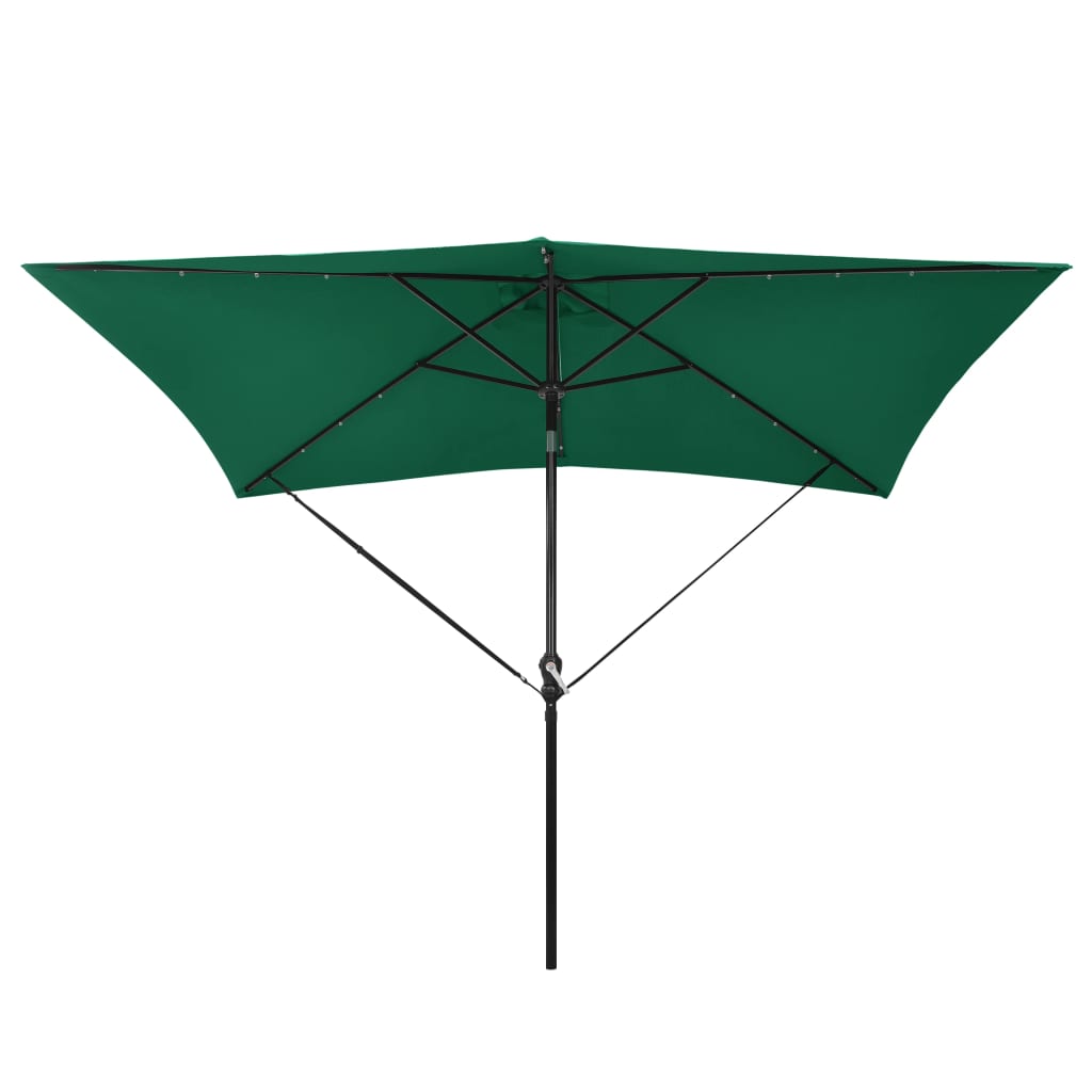 Vidaxl Tire de protección de viento para parasol polipropileno negro