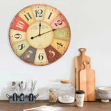 Vidaxl wandklok vintage stijl 60 cm meerkleurig