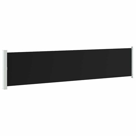 Vidaxl tuinscherm uittrekbaar 140x600 cm zwart