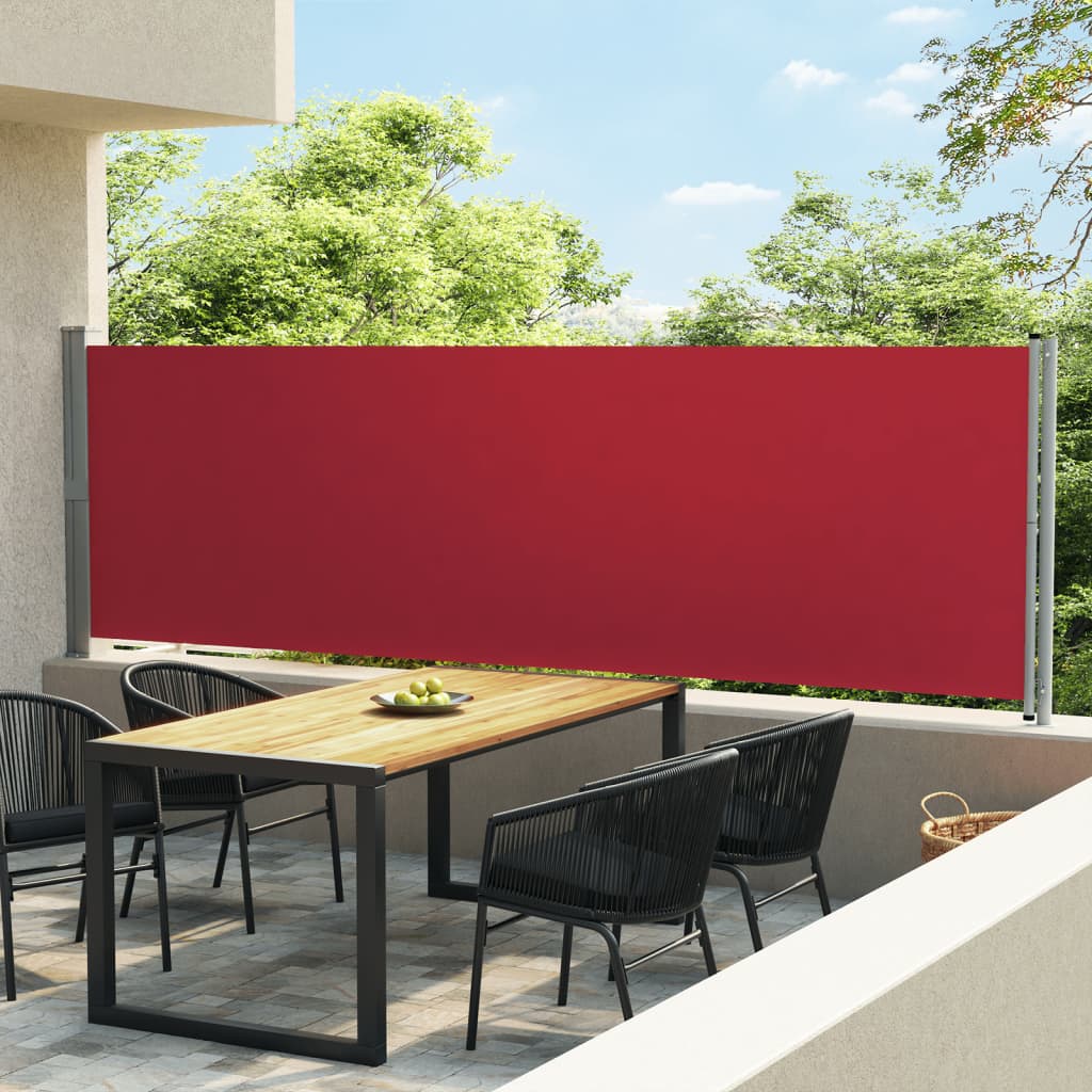 VidaXL Garden screen Extendable 140x600 cm red