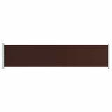 Vidaxl tuinscherm uittrekbaar 140x600 cm bruin