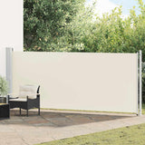 Vidaxl tuinscherm uittrekbaar 600x160 cm crème