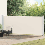 Vidaxl tuinscherm uittrekbaar 614x160 cm crème
