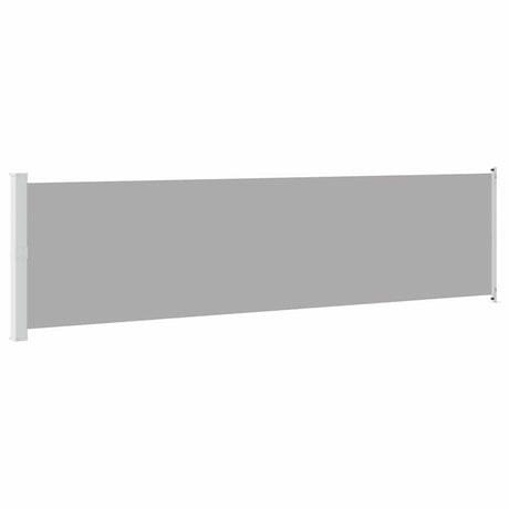 Vidaxl tuinscherm uittrekbaar 614x160 cm grijs