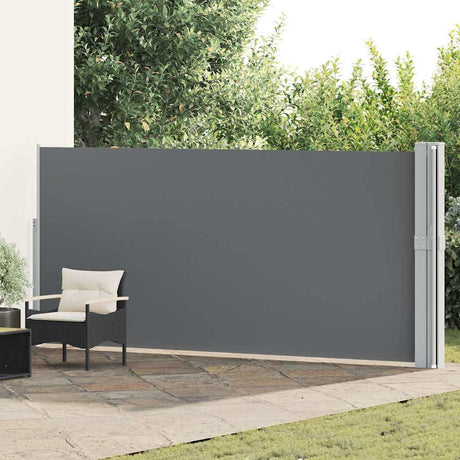 Vidaxl tuinscherm uittrekbaar 170x1200 cm antraciet