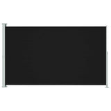 Vidaxl tuinscherm uittrekbaar 180x300 cm zwart