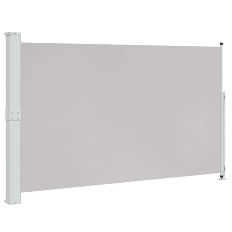Vidaxl tuinscherm uittrekbaar 180x314 cm grijs
