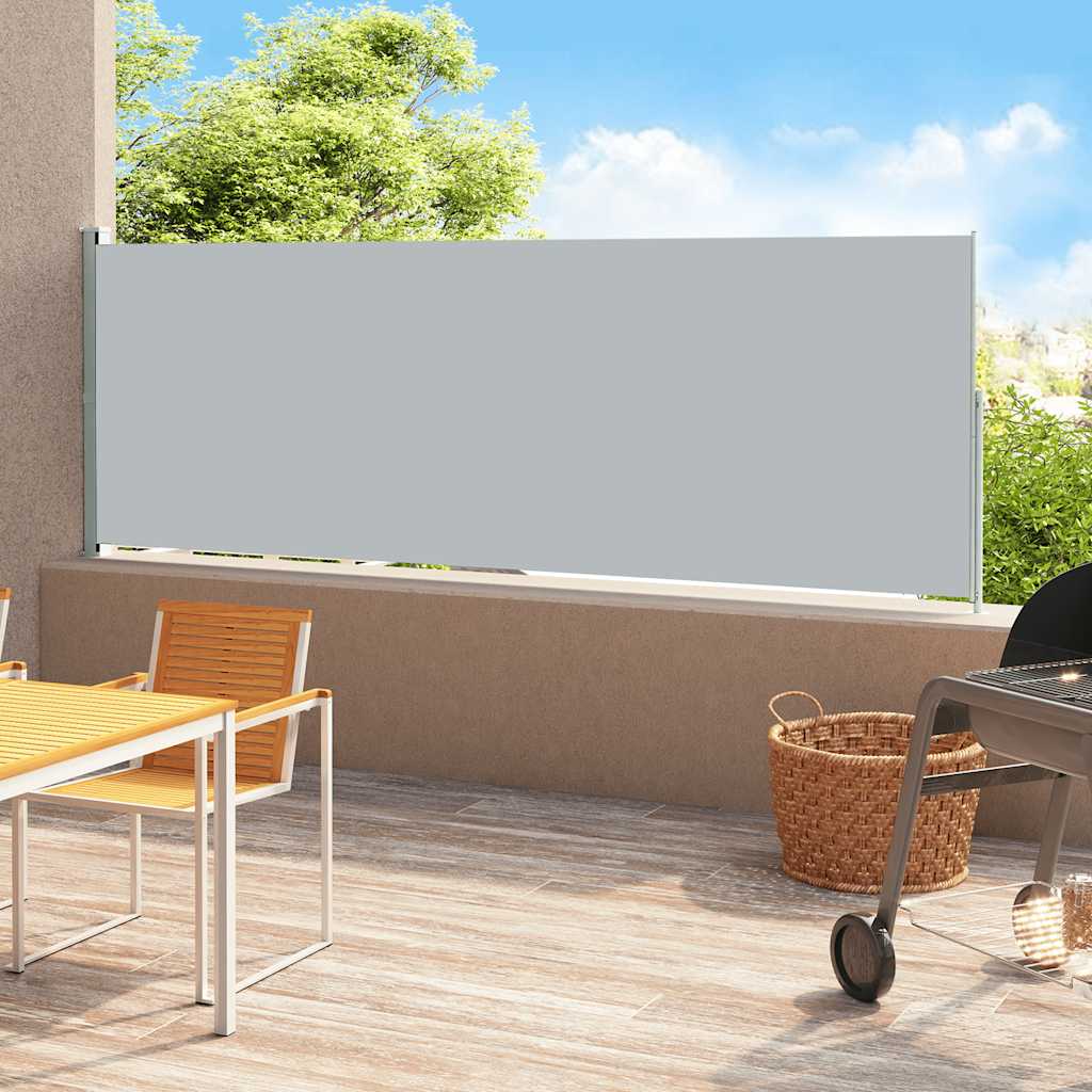 VidaXL Garden screen Extendable 180x500 cm Gray