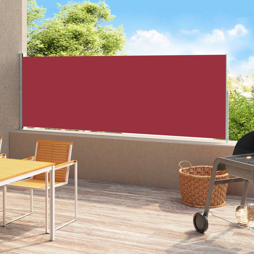 VidaXL Garden screen Extendable 180x500 cm red