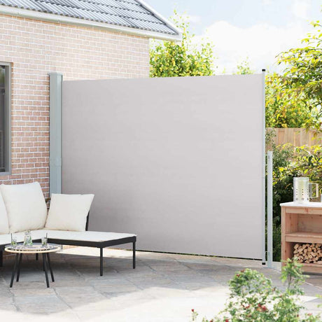 Vidaxl tuinscherm uittrekbaar 220x314 cm grijs