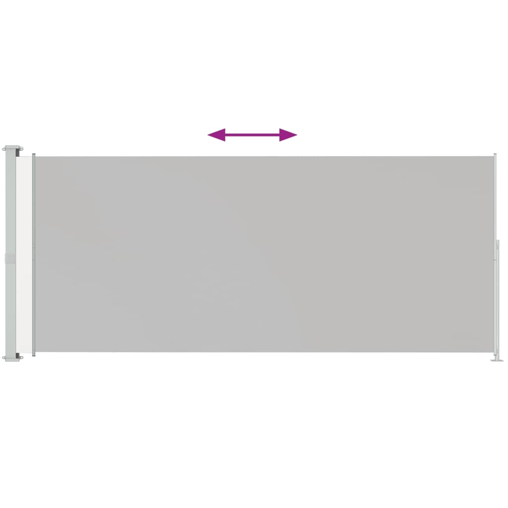 VidaXL Garden screen Extendable 220x500 cm Gray