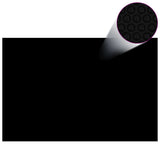 Vidaxl zwembadfolie solar drijvend 600x400 cm pe zwart en blauw