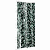 Vidaxl vliegengordijn 90x220 cm chenille groen en wit