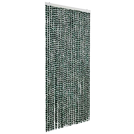 Vidaxl vliegengordijn 100x220 cm chenille groen en wit