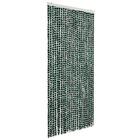 Vidaxl vliegengordijn 100x220 cm chenille groen en wit
