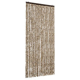 Vidaxl vliegengordijn 90x220 cm chenille beige en bruin