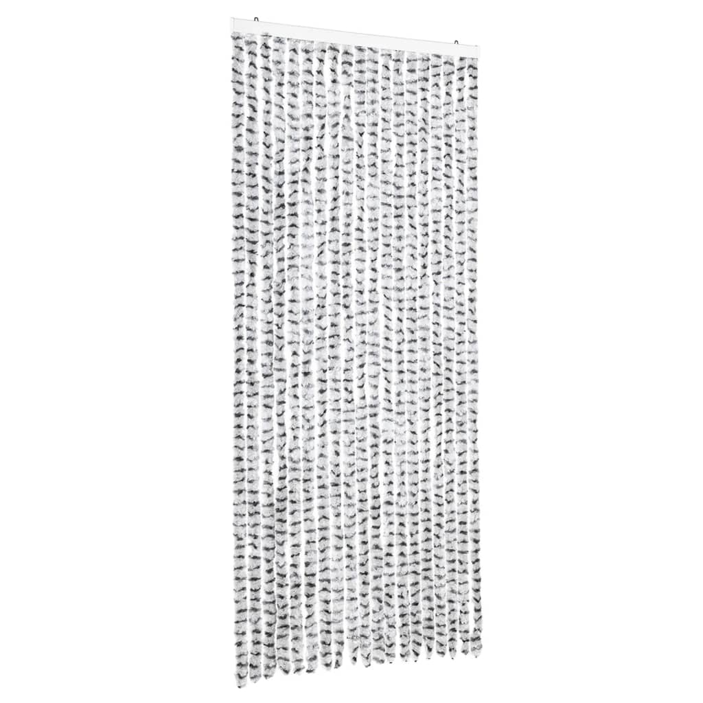 Vidaxl Fly Curtain 56x185 cm Chenille Lights Dark Grey