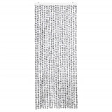 Vidaxl Fly Curtain 56x185 cm Chenille Lights Dark Grey