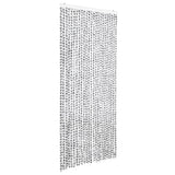 Vidaxl vliegengordijn 100x220 cm chenille licht- en donkergrijs