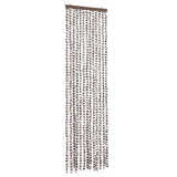 Vidaxl vliegengordijn 56x185 cm chenille taupe en wit